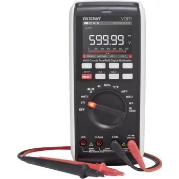Nešiojamas skaitmeninis multimetras CAT III 1000 V / CAT IV 600 V, 6000 skaitmenų (VOLTCRAFT VC-12884335)