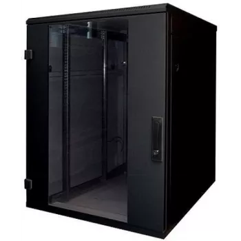 Triton RMA-18-A68-BAX-A1 19 inch tinklinis stovas 18HE, 600x800 mm, su stiklinėmis durimis, juodas