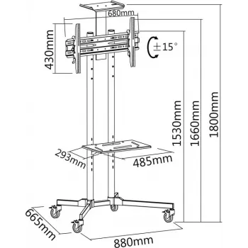 Sbox FS-401 (37-70/50kg/600x400) – Pulto laikiklis