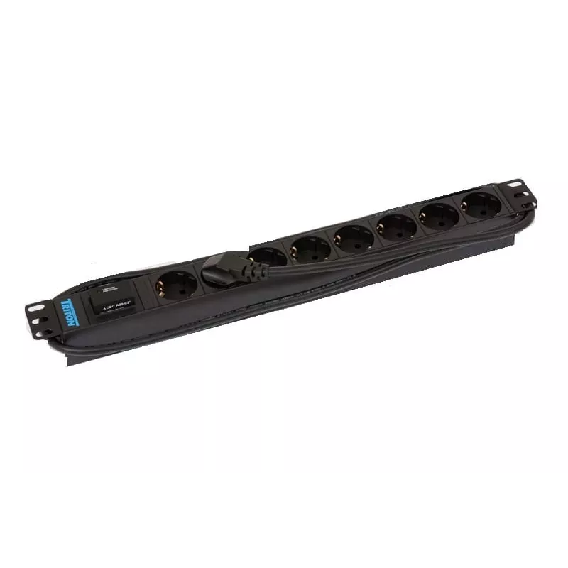 Apsauginis modulis nuo viršįtampių Triton RAB-PD-X08-A1 Juodas 8 AC lizdai 230V 2m