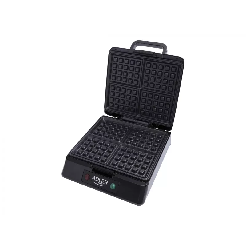 Adler AD 3036 vaflinė 4 vafliai (-ių) Juoda, Pilka 1500 W
