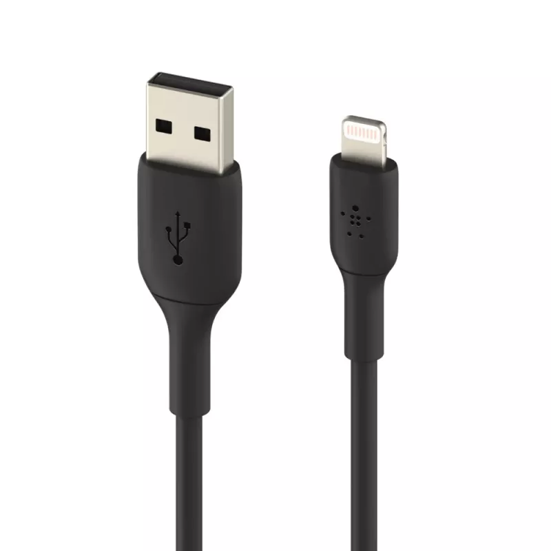 Belkin PVC USB-A – Lightning 3m Juoda