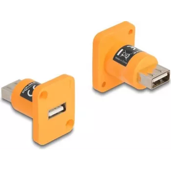 DeLOCK D-Type modulis USB 2.0 Type-A lizdas-lizdas oranžinis
