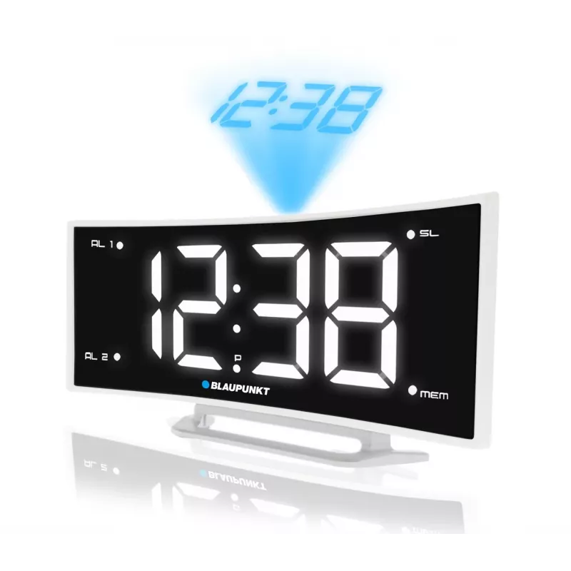 Blaupunkt CRP7WH radijo laikrodis juodai baltas