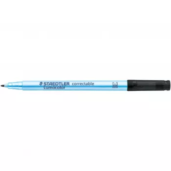 Markeris Staedtler Lumocolor Correctable 305 M-9 plonu antgaliu juodas