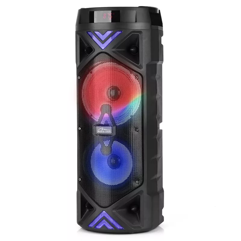 MEDIA-TECH POWER AUDIO BT FUNBOX KEG PRO MT3182 – nešiojamas Bluetooth garsiakalbis su karoke