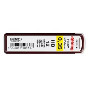 Rotring S0312410 polimeriniai šerdys HB 0,35 mm