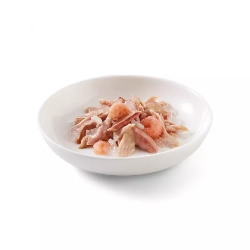 SCHESIR in jelly Tuna su krevetėmis - šlapias kačių ėdalas - 85 g