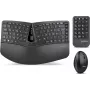 Perixx PERIDUO-606A DE belaidė ergonominė klaviatūra su pele, RF, vokiškas išdėstymas