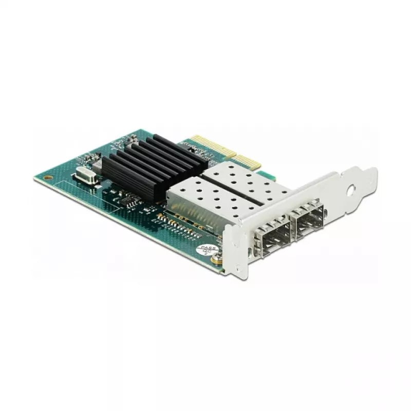 DeLOCK 90480 vidinė PCIe tinklo sąsajos plokštė su dviem SFP prievadais, 1 Gbps