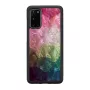 Apsauginis dėklas iKins Samsung Galaxy S20, vandens gėlių raštas, juodas