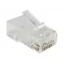 RJ-45 kištukas Alantec WT118, Cat5e U/UTP, permatomas baltas, 100 vnt.