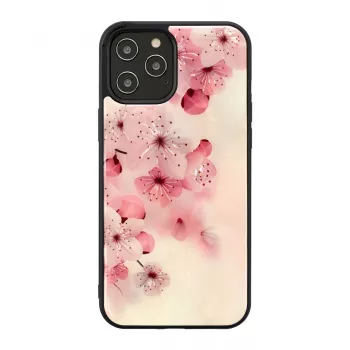 Apsauginis telefono dėklas iKins Apple iPhone 12 / 12 Pro — vyšnios žiedo dizainas