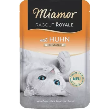 MIAMOR Ragout Royale Vištiena padaže - šlapias kačių maistas - 100 g