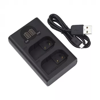 Dvigubas akumuliatorių kroviklis PANASONIC DMW-BLK22