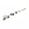 Keystone RJ45 modulis DELOCK 90374 Cat.6A 90° be įrankių