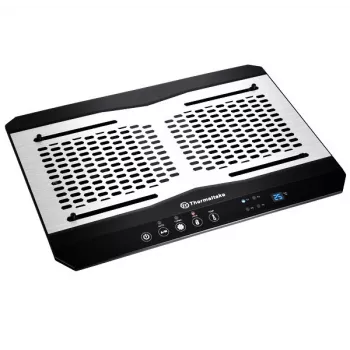 Nešiojamojo kompiuterio aušinimo stovas THERMALTAKE CL-N002-PL12BL-A su 12 cm ventiliatoriumi, aliuminis ir plastikas, 390×277.5×49.3 mm, 1000–1300 RPM