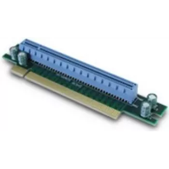Inter-Tech 88885363 vidinė PCIe x16 sąsajos plokštė su 90° jungtimi, 1U, mėlyna/žalia