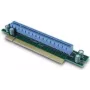 Inter-Tech 88885363 vidinė PCIe x16 sąsajos plokštė su 90° jungtimi, 1U, mėlyna/žalia
