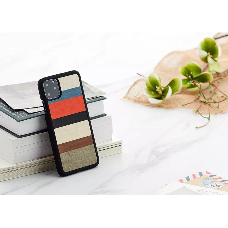 Apsauginis dėklas iPhone 11 Pro Max „man and wood“ Corallina Black