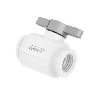 Barrow rutulinis vožtuvas 10mm G1/4 colio TLQFS-V1 w s – 10 mm, G1/4 colio jungtis, baltas-sidabrinis