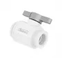 Barrow rutulinis vožtuvas 10mm G1/4 colio TLQFS-V1 w s – 10 mm, G1/4 colio jungtis, baltas-sidabrinis