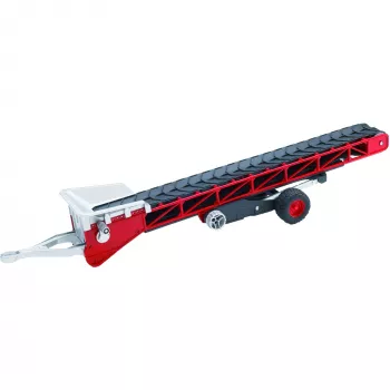 BRUDER 02031 plastikinė atsarginė dalis – konvejerio juosta su ištraukiamu vilkimo kablys, juoda/raudona, 1:16