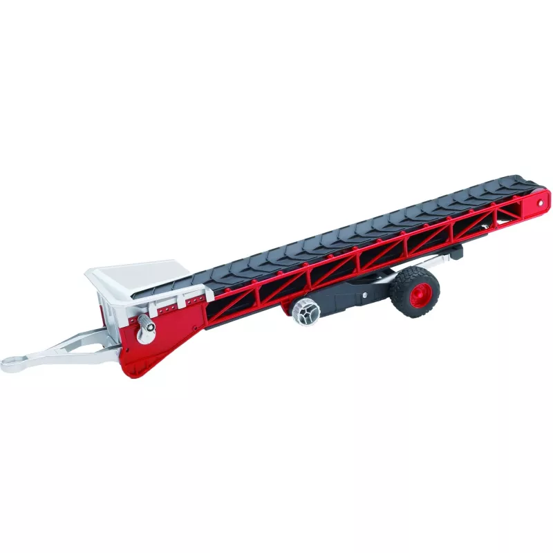 BRUDER 02031 plastikinė atsarginė dalis – konvejerio juosta su ištraukiamu vilkimo kablys, juoda/raudona, 1:16