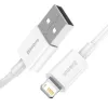 Baseus Superior Series laidas USB į Lightning, 2,4 A, 0,25 m (baltas)