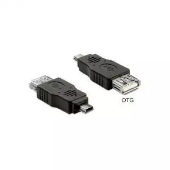 Kabelio lyties keitiklis DeLOCK 65399 mini USB A į USB A juodas