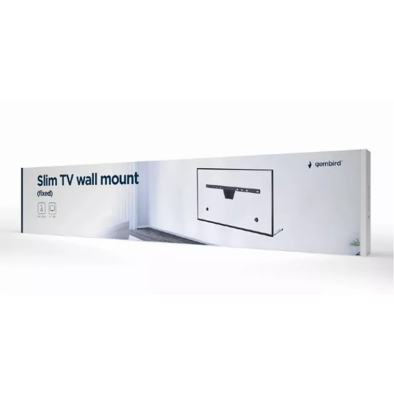 TV laikiklis Gembird WM-S80F-01 2,03 m Juodas 50 kg talpa