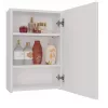 Vonios sieninė spintelė Top e shop POLA 1DL BIEL — 400×220×600 mm, 3 lentynos, balta