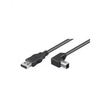 Wentronic Goobay USB 2.0 Hi-Speed kabelis, juodas, 0,5 m – USB 2.0 kištukas (A tipas) > USB 2.0 kištukas (B tipas) (93016)
