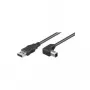 Wentronic Goobay USB 2.0 Hi-Speed kabelis, juodas, 0,5 m – USB 2.0 kištukas (A tipas) > USB 2.0 kištukas (B tipas) (93016)
