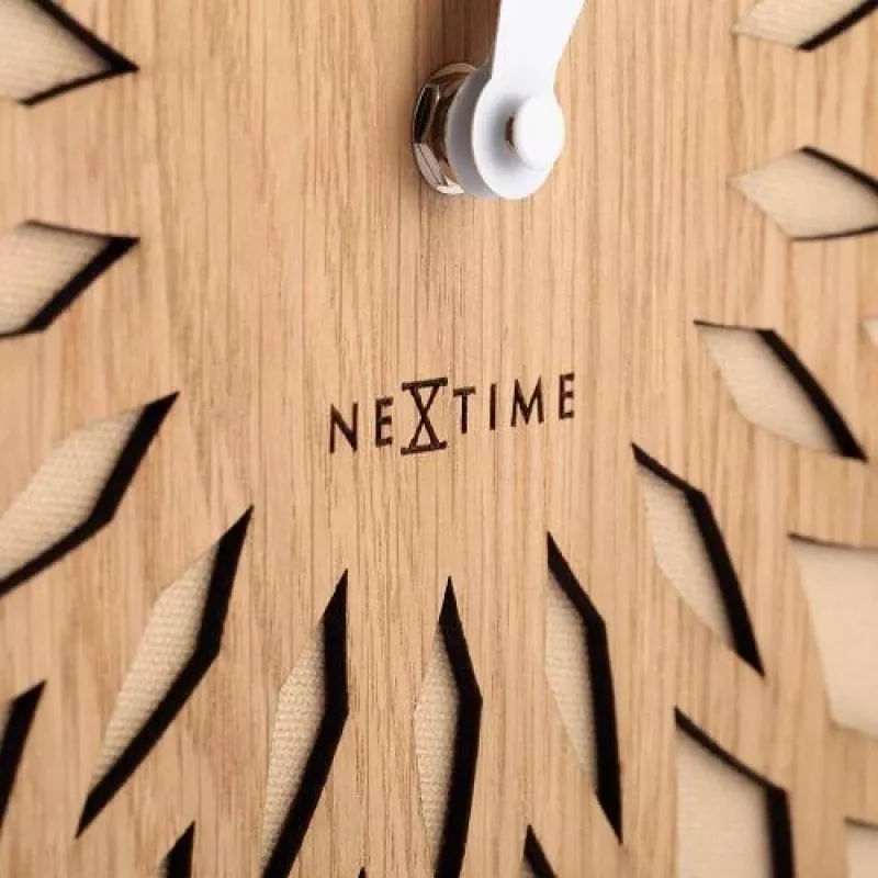 NeXtime klok 3149be Sun Large, Ø50 cm, sieninis, smėlio spalvos