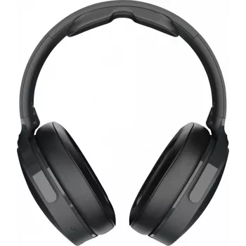 Ausinės virš galvos Skullcandy Hesh Evo – laidinės ir Bluetooth 5.0, 36 h baterija, USB-C, 3,5 mm, sulankstomos, triukšmo slopinimas, juodos