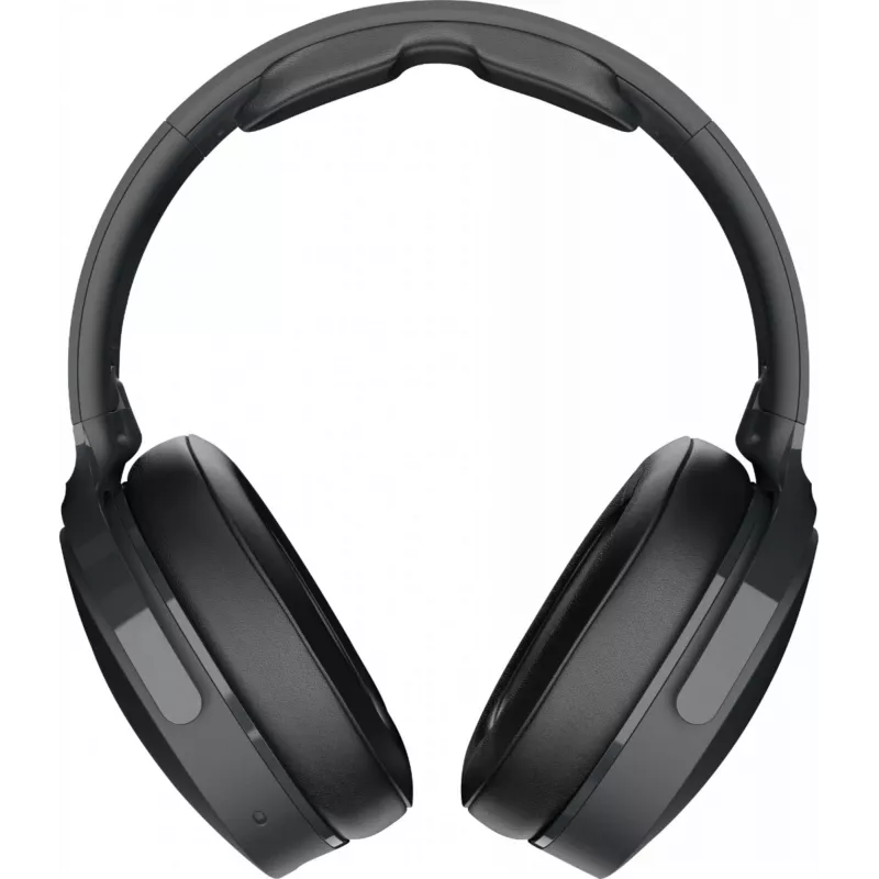 Ausinės virš galvos Skullcandy Hesh Evo – laidinės ir Bluetooth 5.0, 36 h baterija, USB-C, 3,5 mm, sulankstomos, triukšmo slopinimas, juodos