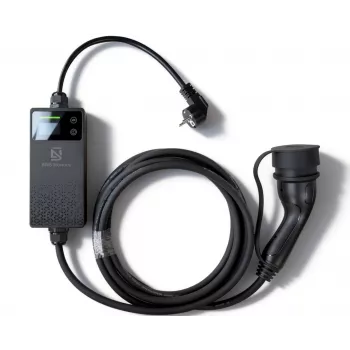 Extralink Nešiojamas elektromobilio įkroviklis BS-PCD030 16A 3,6kW Schuko 1 fazė, 5,5m, LCD ekranas, IP67