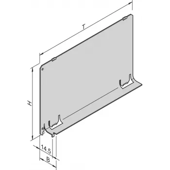 SCHROFF Air Baffle - Dangtelis lizdui 3HE 12TE 220T (34562844)
