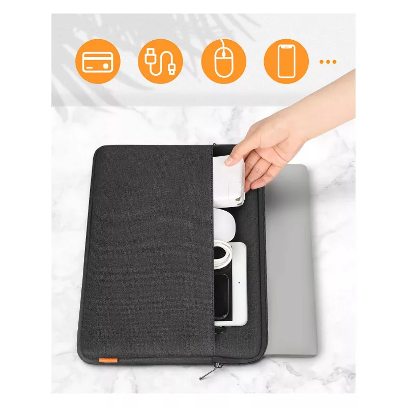 Dėklas Inateck LB01005 39,6 cm (15,6 inch) nešiojamiesiems kompiuteriams, juodas