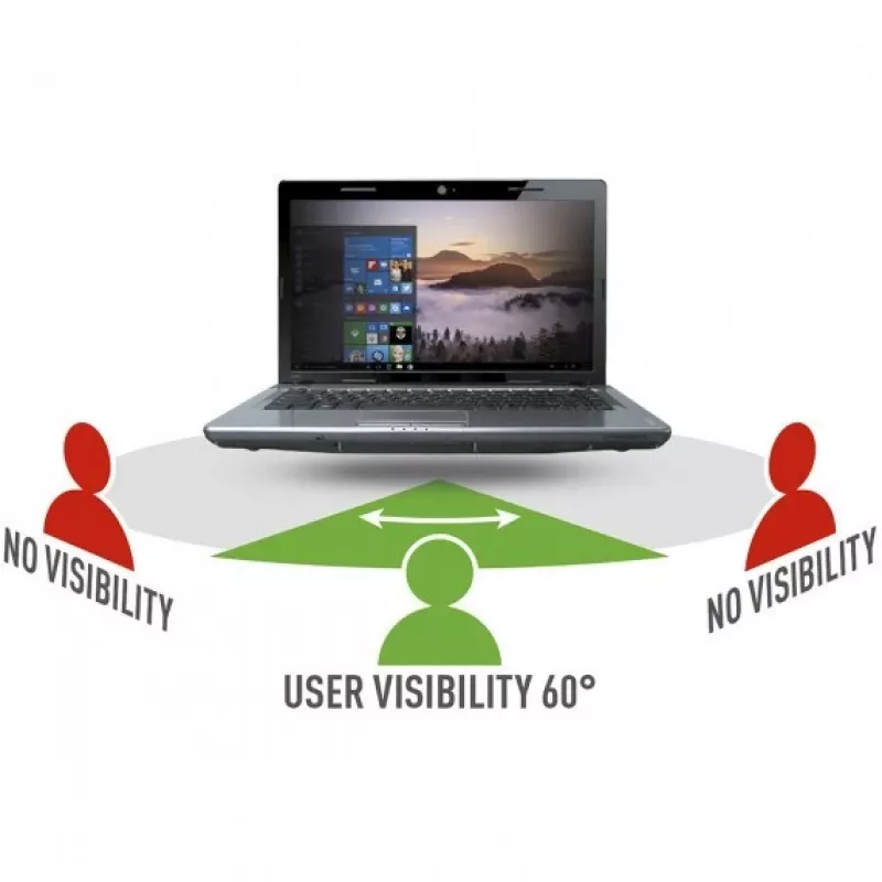 Mobilis 016403 ekrano privatumo filtras 35,6 cm (14 inch) nešiojamam kompiuteriui, berėmis