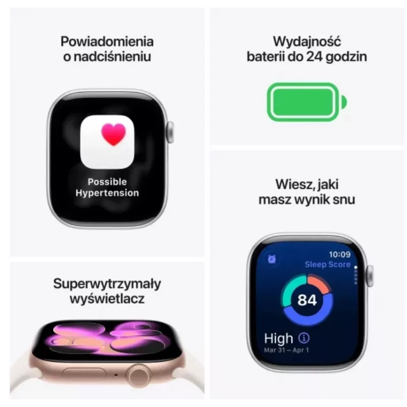 Apple Watch Series 11 GPS 46mm Space Grey Aliuminio korpusas su juodu sportiniu dirželiu M/L