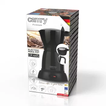 Elektrinis mokos kavos virimo aparatas Camry CR 4415b 0,5 l, 480 W, juodas