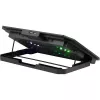 Nešiojamojo kompiuterio aušinimo padėklas DEFENDER NS-510 su 2 ventiliatoriais, 2×USB prievadais ir RGB apšvietimu