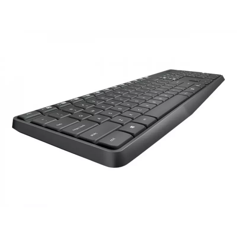 Logitech MK235 belaidė klaviatūra ir pelė pilka