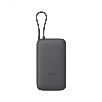 Xiaomi Power Bank 20000mAh su integruotu kabeliu, tamsiai pilka, modelis 61828