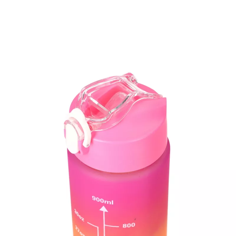 Extralink Motyvacinis vandens butelis 3W1 rinkinys Rožinis-Oranžinis 2000ML+900ML+300ML