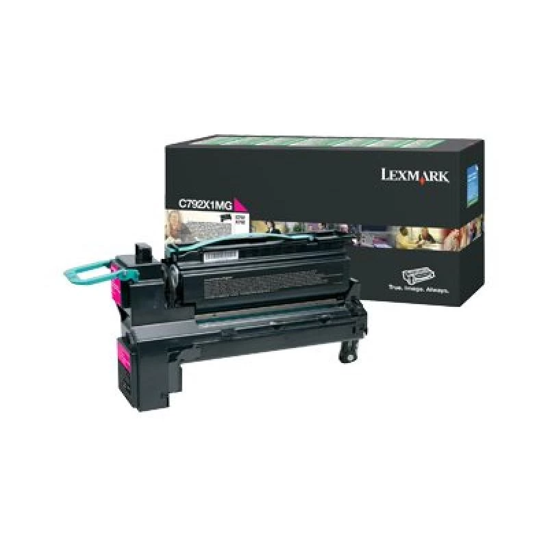 Lexmark C792X1MG purpurinė tonerio kasetė, ypač didelis išeigumas, 20000 psl.