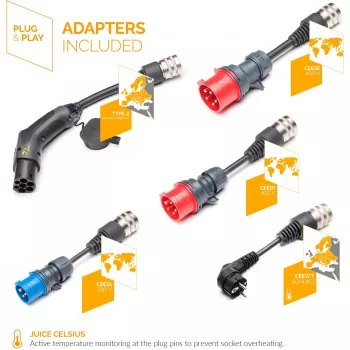 Maitinimo adapteris / keitiklis Juice Technology EL-JB3AEVE2 22000 W, vidaus / lauko naudojimui
