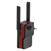 Wi-Fi signalo stiprintuvas Cudy RE3000 2400–5000 MHz, 802.11ax/ac/n/g/b/a, Ethernet 100 Mbps, išorinė antena, juoda/raudona